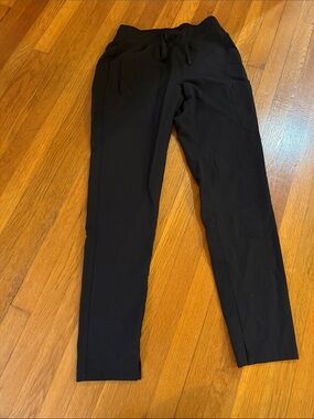 Mandala Women's Black Drawstring Scrub Pants